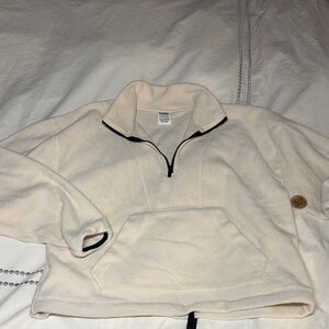 PINK Victoria's Secret Cream Fleece Pullover